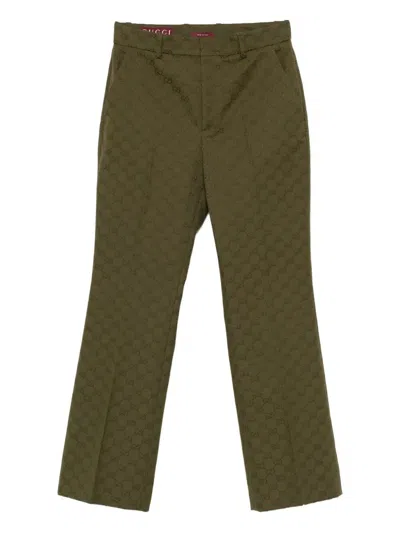 Gucci Women `gg Canvas` Pants In Multi