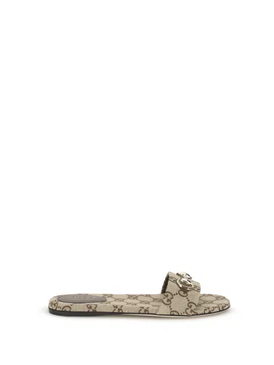 Gucci Women Gg Canvas Slippers In Multi