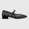 Gucci Women's Gg Crystal Ballet Flat In Black