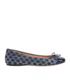 Gucci Women's Gg Crystal Ballet Flat In Blue