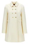 Gucci Women White Wool Coat In White