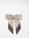Gucci Gg Silk Jacquard Scrunchies In Neutral