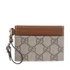 Gucci Women Gg Emblem Card Holder With Strap