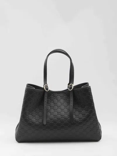 GUCCI GUCCI WOMEN GG EMBLEM LARGE SHOPPING BAG