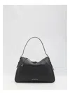 Gucci Gg Emblem Large Leather Shoulder Bag In Black