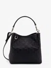 Gucci Gg Emblem Small Leather Bucket Bag In Black