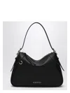 Gucci Leather Gg Emblem Structured Shoulder Bag In Black