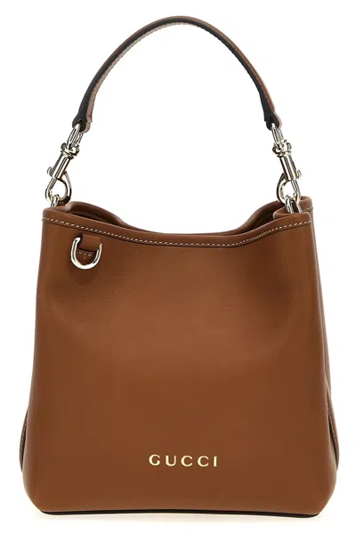Gucci Women 'gg Emblem' Mini Handbag In Brown