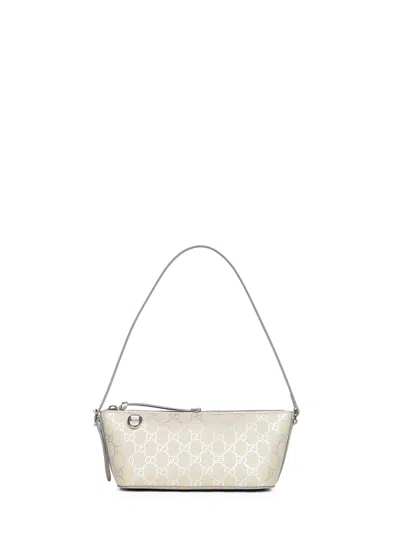 Gucci Women Gg Emblem Small Shoulder Bag In Neutral