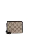 Gucci Women Gg Emblem Zipped Wallet In Multicolor