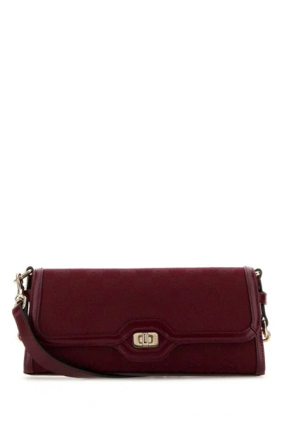 Gucci Women Gg Fabric Small  Luce Shoulder Bag In Red
