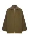 Gucci Women Gg Fabric Zip-up Jacket In Green