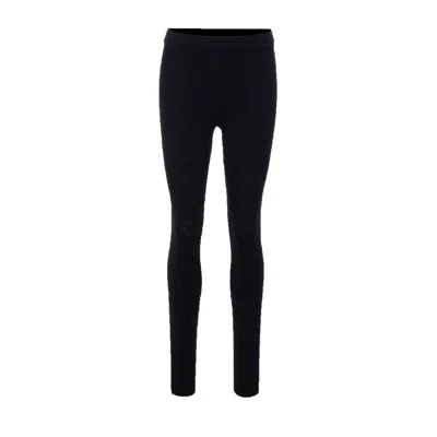 Gucci Women Gg Jacquard Elastic Leggings In Black