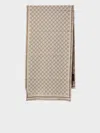 Gucci Women Gg Jacquard Wool Scarf In Neutral