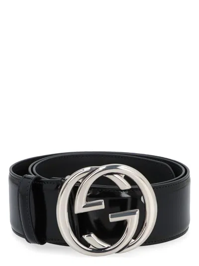 GUCCI WOMEN'S GG LEATHER BELT