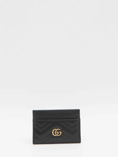 Gucci Women Gg Marmont Card Holder In Black