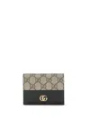 Gucci Women Gg Marmont Card Holder In Black