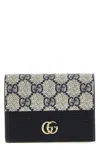 Gucci Marmont Petite Gg Canvas Wallet In Multicolor