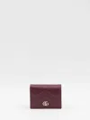 Gucci Women Gg Marmont Foldable Wallet In Brown