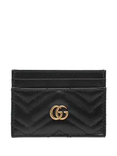 GUCCI GUCCI WOMEN GG MARMONT LEATHER CARD CASE