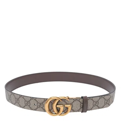 Gucci Women Gg Marmont Reversible Belt