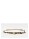 Gucci Gg Marmont Reversible Thin Belt In Animal Print