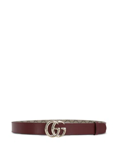 Gucci Women Gg Marmont Reversible Belt In Multi