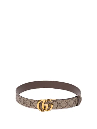 Gucci Women `gg Marmont` Reversible Belt In Multicolor