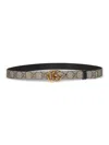 Gucci Women Gg Marmont Reversible Thin Belt In Multi