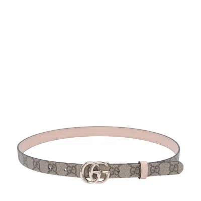 Gucci Women Gg Marmont Reversible Tihn Belt