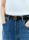 Gucci Women Gg Marmont Thin Belt
