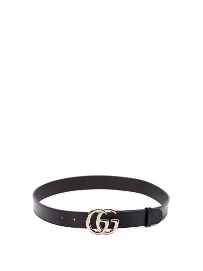 Gucci Women `gg Marmont` Thin Belt In Multi