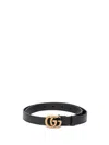 Gucci Women Gg Marmont Belt In Black