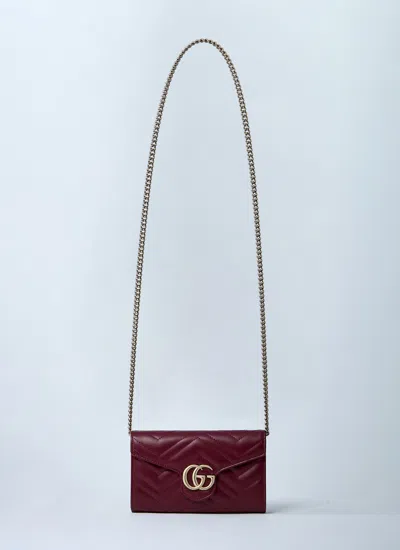 Gucci Women Gg Marmont Wallet On Chain In Multi