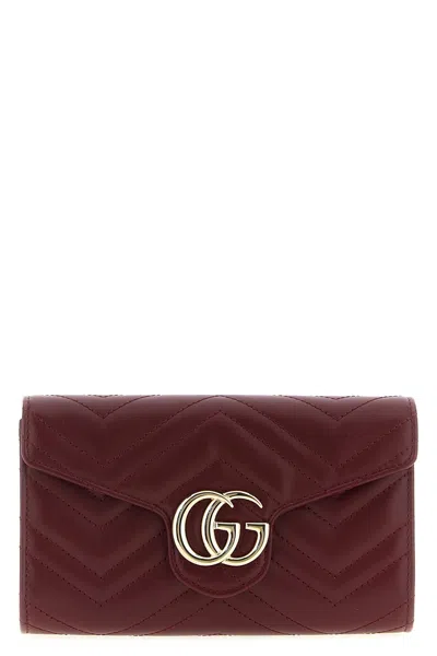 GUCCI GUCCI WOMEN 'GG MARMONT' WALLET ON CHAIN