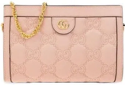 Gucci Women's Gg Matelassã© Small Crossbody Bag In Pe.pink,na