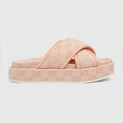 GUCCI GUCCI WOMEN'S GG PLATFORM SANDAL