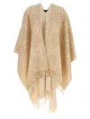 Gucci Gg Capes Beige In Metallic