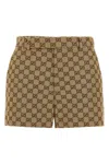 Gucci Gg Canvas Shorts In Brown