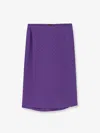 Gucci Silk Skirt Featuring Elasticated Waist In Purple