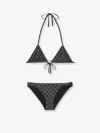 Gucci Women Gg Stretch Jersey Bikinis In Black