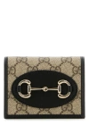 Gucci 1955 Horsebit Gg Supreme Wallet In Multicolor