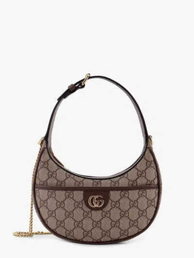 Gucci Women Gg Supreme Fabric And Leather Mini Bag In Multi