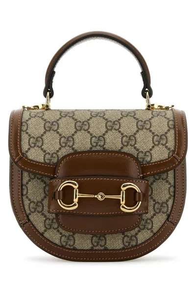 Gucci Women Gg Supreme Fabric Mini Horsebit 1955 Handbag In Multicolor
