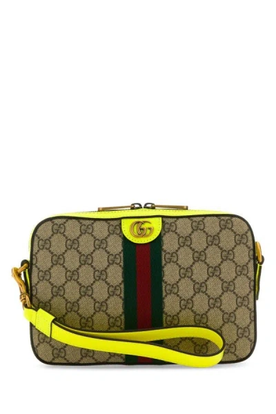 Gucci Gg Supreme Fabric Ophidia Clutch In Multicolor