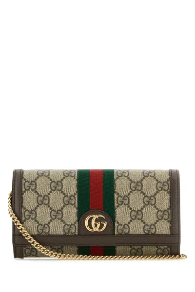Gucci Women Gg Supreme Fabric Wallet