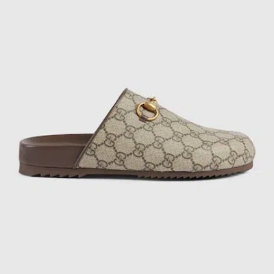 Gucci Women's Horsebit Slipper In Beige