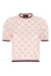 Gucci Gg Cotton Top In Multicolor