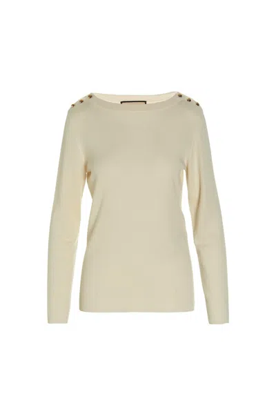 Gucci Women 'gg' Sweater In White