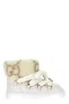 Gucci Women's Wool-effect Booties In White